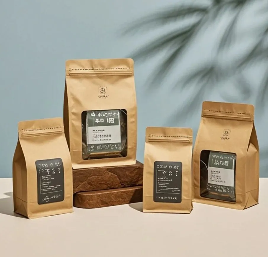 Пищевые крафт-пакеты с прозрачным окном