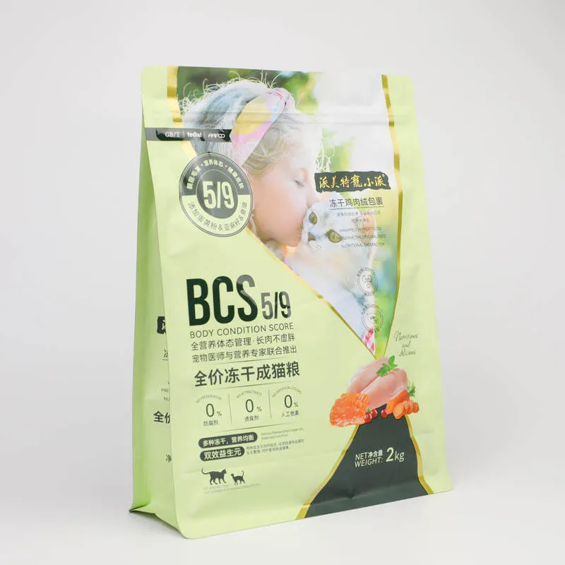 Восьмишовные пакеты для корма животных